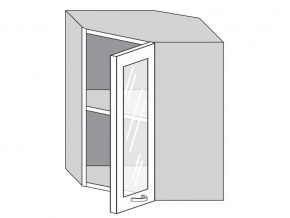 1.60.3у Шкаф настенный (h=720) угловой на 600мм со стекл. дверцей в Тавде - tavda.магазин96.com | фото