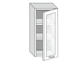 19.40.3 Шкаф настенный (h=913) на 400мм с 1-ой стекл. дверцей в Тавде - tavda.магазин96.com | фото