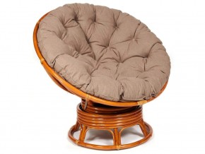 Кресло-качалка Papasan w 23/01 B с подушкой Cognac, экошерсть Коричневый в Тавде - tavda.магазин96.com | фото