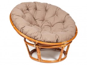 Кресло Papasan 23/01 W с подушкой Cognac, экошерсть Коричневый в Тавде - tavda.магазин96.com | фото