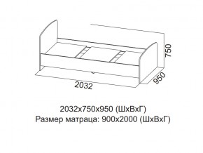 Кровать одинарная (Без матраца 0,9*2,0) в Тавде - tavda.магазин96.com | фото