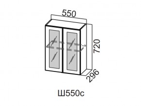 Ш550с/720 Шкаф навесной 550/720 (со стеклом) в Тавде - tavda.магазин96.com | фото